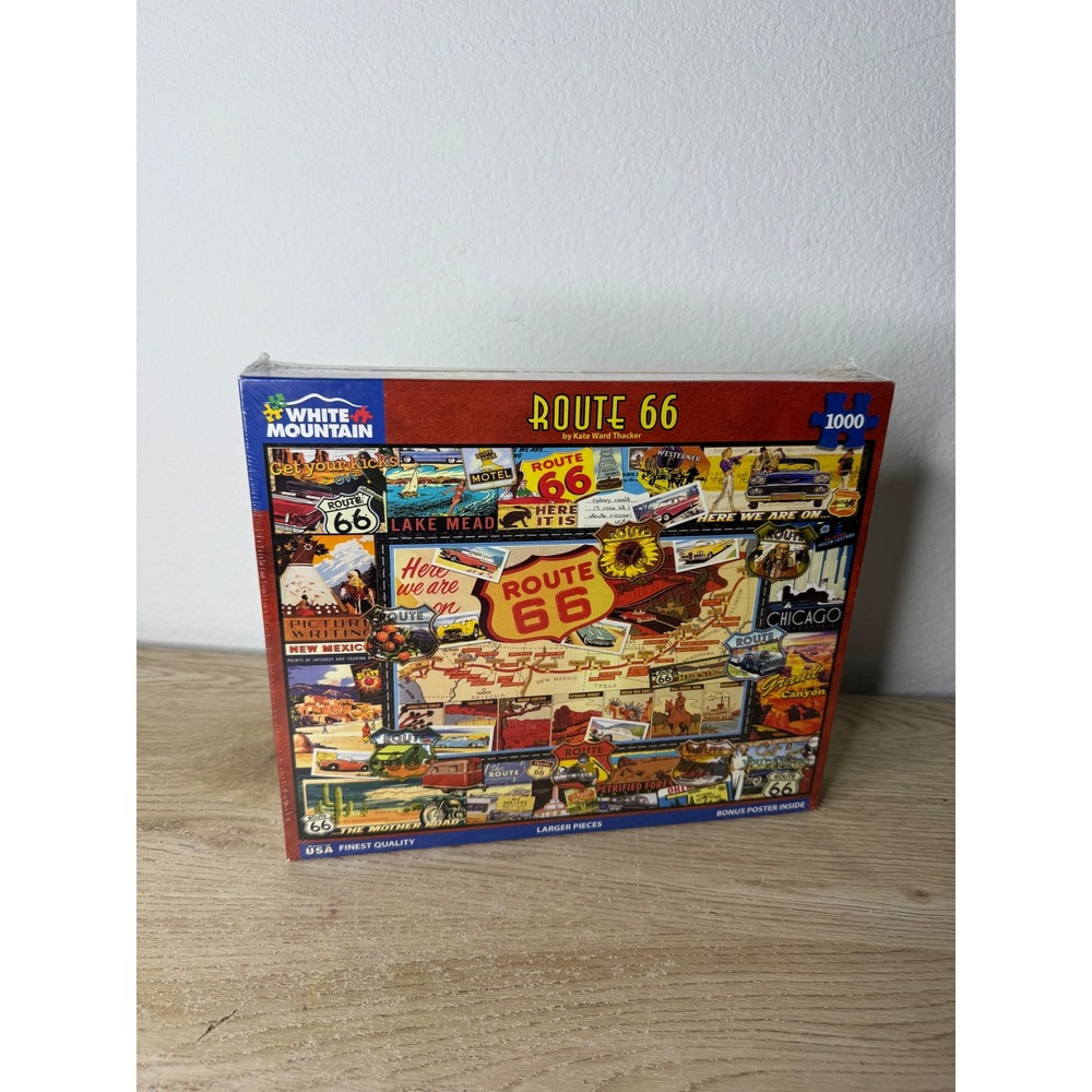 White Mountain Route 66 1000 Piece Jigsaw Puzzle Kate Ward Thacker 747 USA New